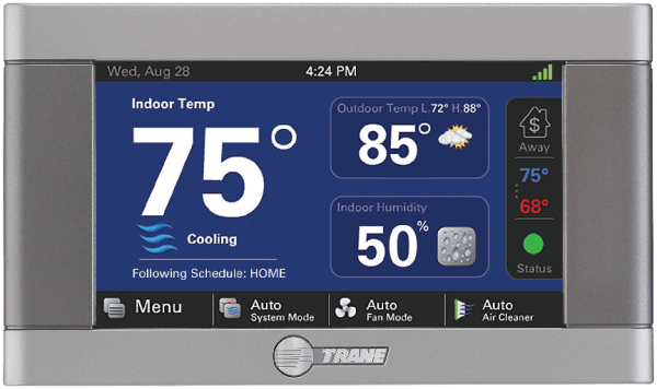 a screen shot of an XL824 Thermostat